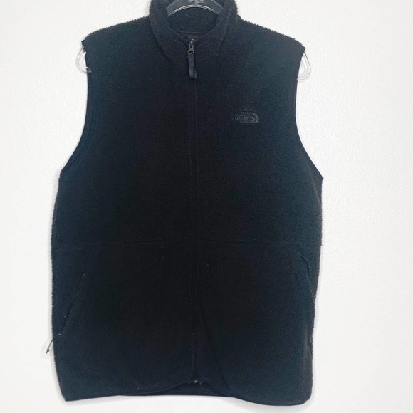 The North Face Other - THE NORTH FACE Mens Fleece Black Zip Up Vest Large